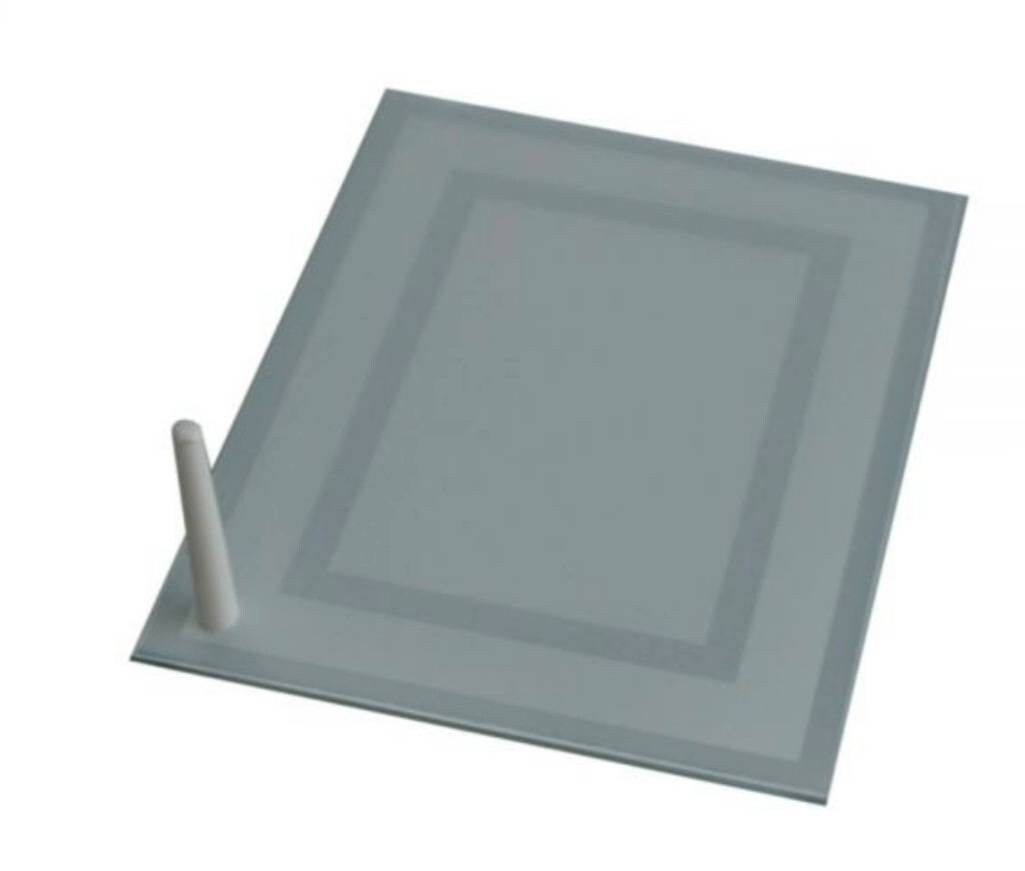 8" Sublimation Blank Glass Photo Frame Double Mirror Border